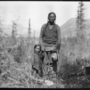 Cover image of Paul Beaver and child, Stoney Nakoda at Kootenay Plains